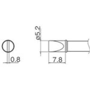 白光 HAKKO 白光 T31-03D52 こて先 5.2D型 HAKKO