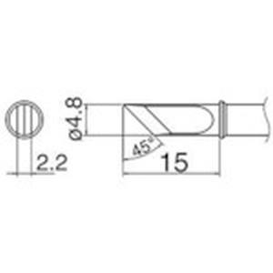 白光 HAKKO 白光 T31-03KU こて先 KU型 HAKKO