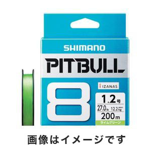 シマノ SHIMANO シマノ SHIMANO ピットブル(PITBULL) 8 ライムグリーン 0.8号 200m PL-M68R