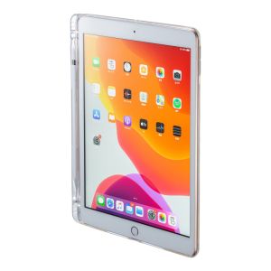 サンワサプライ SANWA SUPPLY サンワサプライ PDA-IPAD1618CL クリアカバー iPad 10.2インチ Apple Pencil収納ポケット付き