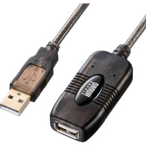 サンワサプライ SANWA SUPPLY 20m延長USBアクティブリピーターケーブル KB-USB-R220