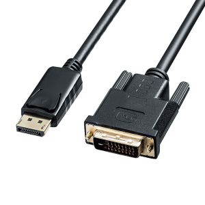 サンワサプライ SANWA SUPPLY サンワサプライ KC-DPDVA20 DisplayPort-DVI変換ケーブル 2m