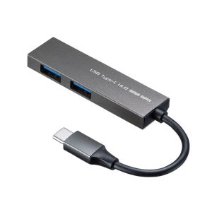 サンワサプライ SANWA SUPPLY サンワサプライ USB-3TCH24SN USB Type-C 2ポートスリムハブ