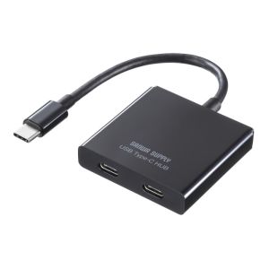 サンワサプライ SANWA SUPPLY サンワサプライ USB-3TCP12BK USB Type-C ハブ 3ポート