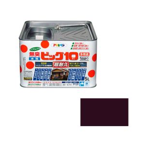 アサヒペン アサヒペン 水性ビッグ10多用途 5L 241チョコレート色