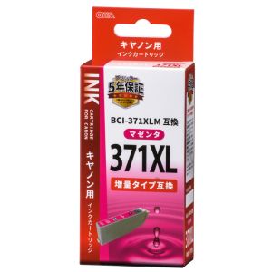 オーム電機 OHM オーム電機 キヤノン互換 BCI-371XLM 染料マゼンタ 01