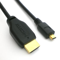 オーム電機 OHM オーム電機 HDMI-micro HDMI ケーブル 1m VIS-C10EU-K 05-0288