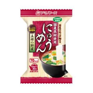 アマノフーズ アマノフーズ にゅうめん 五種の野菜 あっさり味噌味 18.5g フリーズドライ