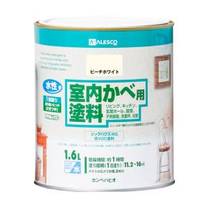 カンペハピオ KANSAI カンペハピオ 室内かべ用塗料 ピーチホワイト 1.6L