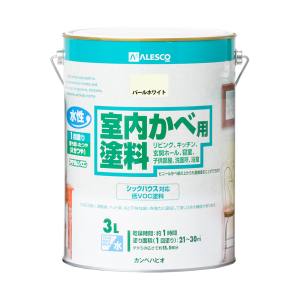 カンペハピオ KANSAI カンペハピオ 室内かべ用塗料 パールホワイト 3L