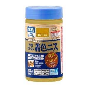 カンペハピオ KANSAI カンペハピオ 774-124-300 水性ウレタン着色ニス 300ML 新メープル