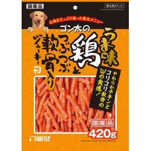 マルカン MG マルカン ゴン太のうま味鶏とつぶつぶ軟骨入りジャーキー 420g SGN-015