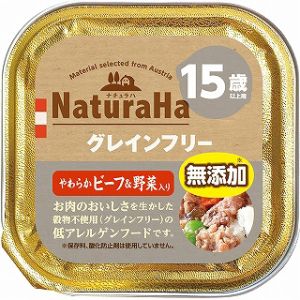 マルカン MG マルカン ナチュラハ グレインフリー やわらかビーフ&野菜入り 15歳以上用 100g 犬 ドックフード