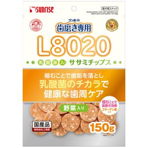 マルカン MG マルカン ゴン太の 歯磨き専用 L8020乳酸菌 入り ササミチップス 野菜入り 150g 2371290