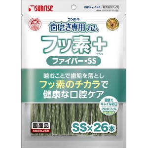 マルカン MG マルカン ゴン太の歯磨き専用ガム フッ素プラス ファイバーSSサイズ クロロフィル入り 26本 MG