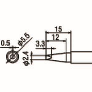 太洋電機 グット goot グット PX-2RT-2.4D 替こて先 PX2 3系/SVS系用 goot 太洋電機