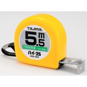 タジマ TAJIMA タジマ H2555SBL ハイ-25 5.5m 尺相当目盛付 ブリスター