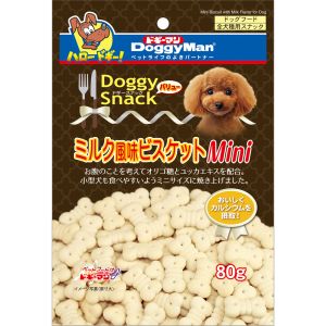 ドギーマンハヤシ DoggyMan ドギーマン ドギースナックバリュー ミルク風味ビスケットMini 80g 犬 おやつ