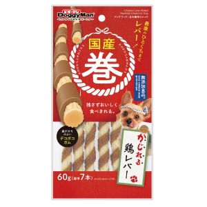 ドギーマンハヤシ DoggyMan ドギーマン 国産巻 かじれる鶏レバー 60g 標準6本 2085980