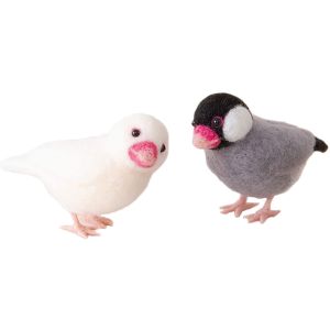 ハマナカ ハマナカ アクレーヌでつくる かわいい 小鳥 桜文鳥と白文鳥 H441-526