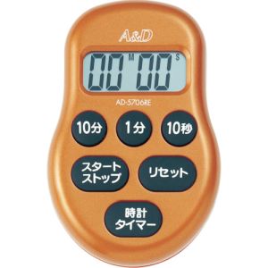 エーアンドデイ A&D A&D AD5706RE-BP デジタルタイマー赤 エーアンドデイ