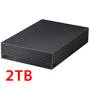 バッファロー BUFFALO バッファロー 外付けHDD 2TB HD-NRLD2.0U3-BA ブラック ハードディスク BUFFALO