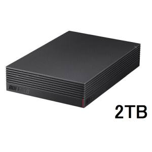 バッファロー BUFFALO バッファロー 外付けHDD 2TB HD-NRCD2U3-BA USB3.2(Gen1)対応 外付けハードディスク BUFFALO