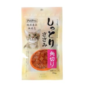 ペットプロジャパン PetPro ペットプロ ペットプロ 純国産しっとりささみ 角切り 40g