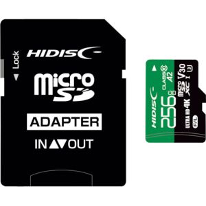 ハイディスク ハイディスク HDMCSDX256GA2V30PRO 超高速R170シリーズmicroSDXCカード 256GB