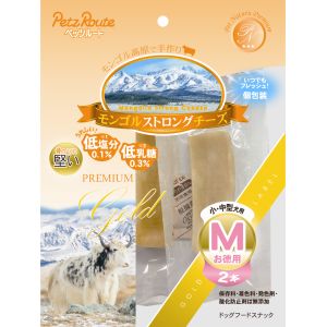 ペッツルート PetzRoute ペッツルート モンゴルストロングチーズ M お徳用 2本