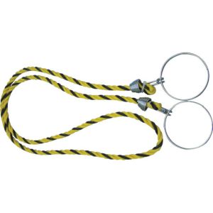 トラスコ TRUSCO トラスコ コーン用ロープ 標識 黄×黒 12mm×2m TCC-30