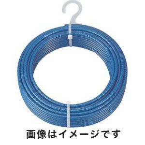 トラスコ TRUSCO トラスコ CWP-4S50 メッキ付ワイヤロープ PVC被覆