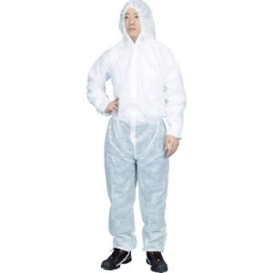 トラスコ中山 TRUSCO まとめ買い 保護服(1層タイプ) ×Lサイズ (50着入