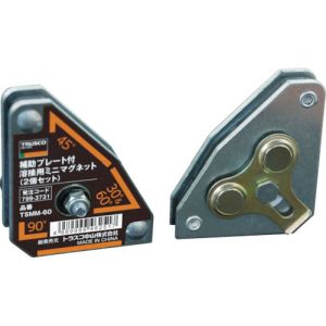 トラスコ中山 TRUSCO 補助プレート付溶接用ミニマグネット(2個セット