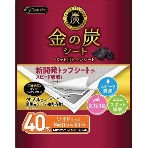 シーズイシハラ シーズイシハラ 金の炭シート ワイドサイズ 40枚