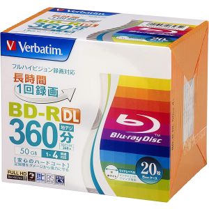 バーベイタム Verbatim バーベイタム VBR260YP20V1 BD-R DL 50GB 20枚 ...