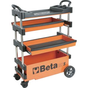 ベータ Beta Beta 27000201 折りたたみ式ツールトロリー C27S オレンジ メーカー直送 代引不可 北海道沖縄離島不可