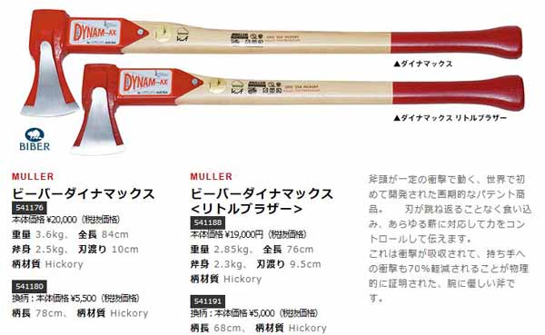  ミューラー MULLER ミューラー 斧 ビーバーダイナマックス541176 メーカー直送 代引不可 MULLER